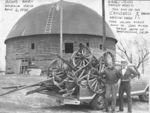 Exterior, Arcadia Round Barn, April 6, 1975