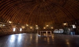 Although the Arcadia Round Barn museum is closed temporarily, the barn's loft is still available for weddings and other special events. [M. TIM BLAKE]