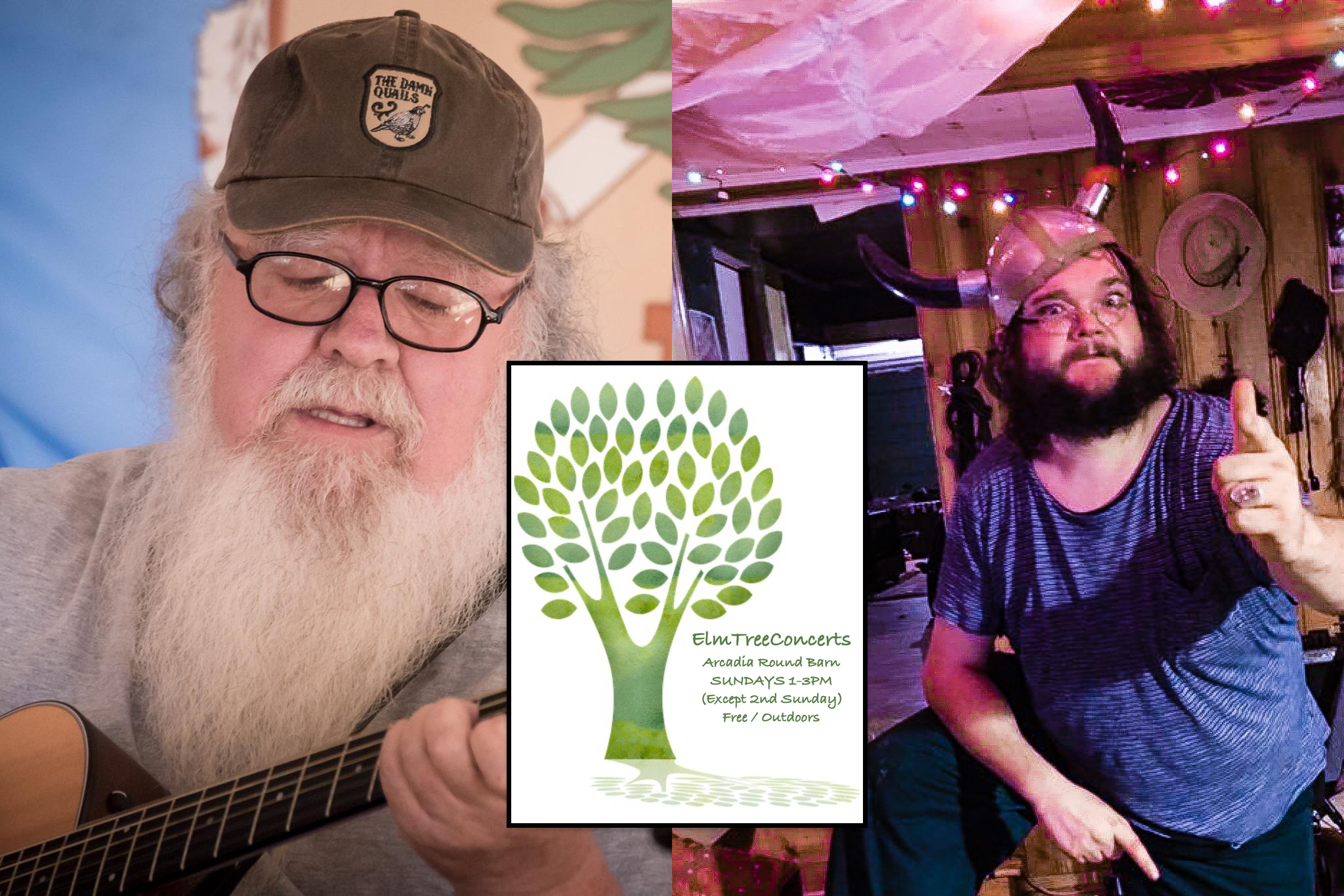 Memorial Day 2021 - Buffalo Rogers and Rick Reily Elm Tree Concerts - Arcadia Round Barn
