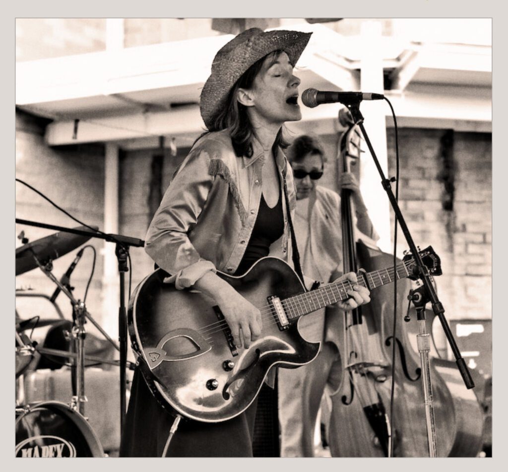 Mary Battiata and her trio Little Pink will play an Elm Tree Concert at the Arcadia Round Barn on Sunday, July 13th, 2025 from 1 p.m. to 3 p.m.