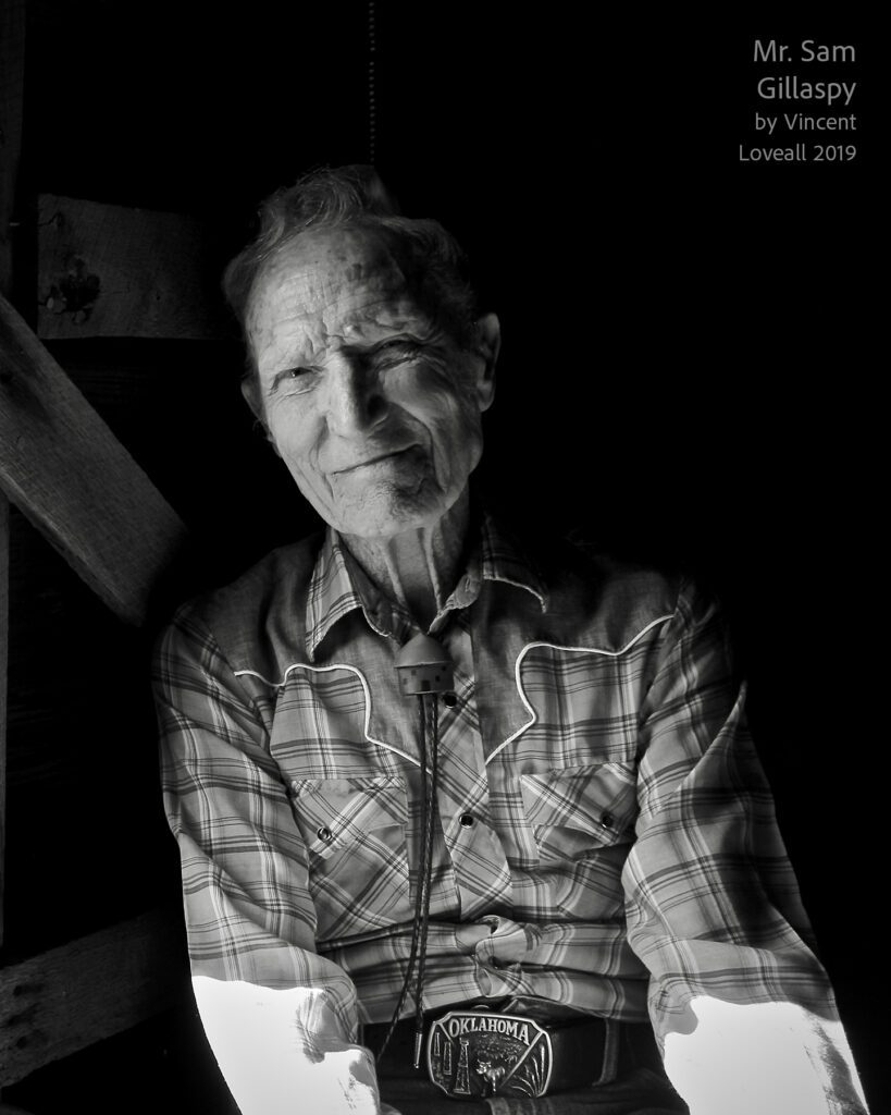 Mr. Sam (2019 b/w portrait) by Vincent Loveall